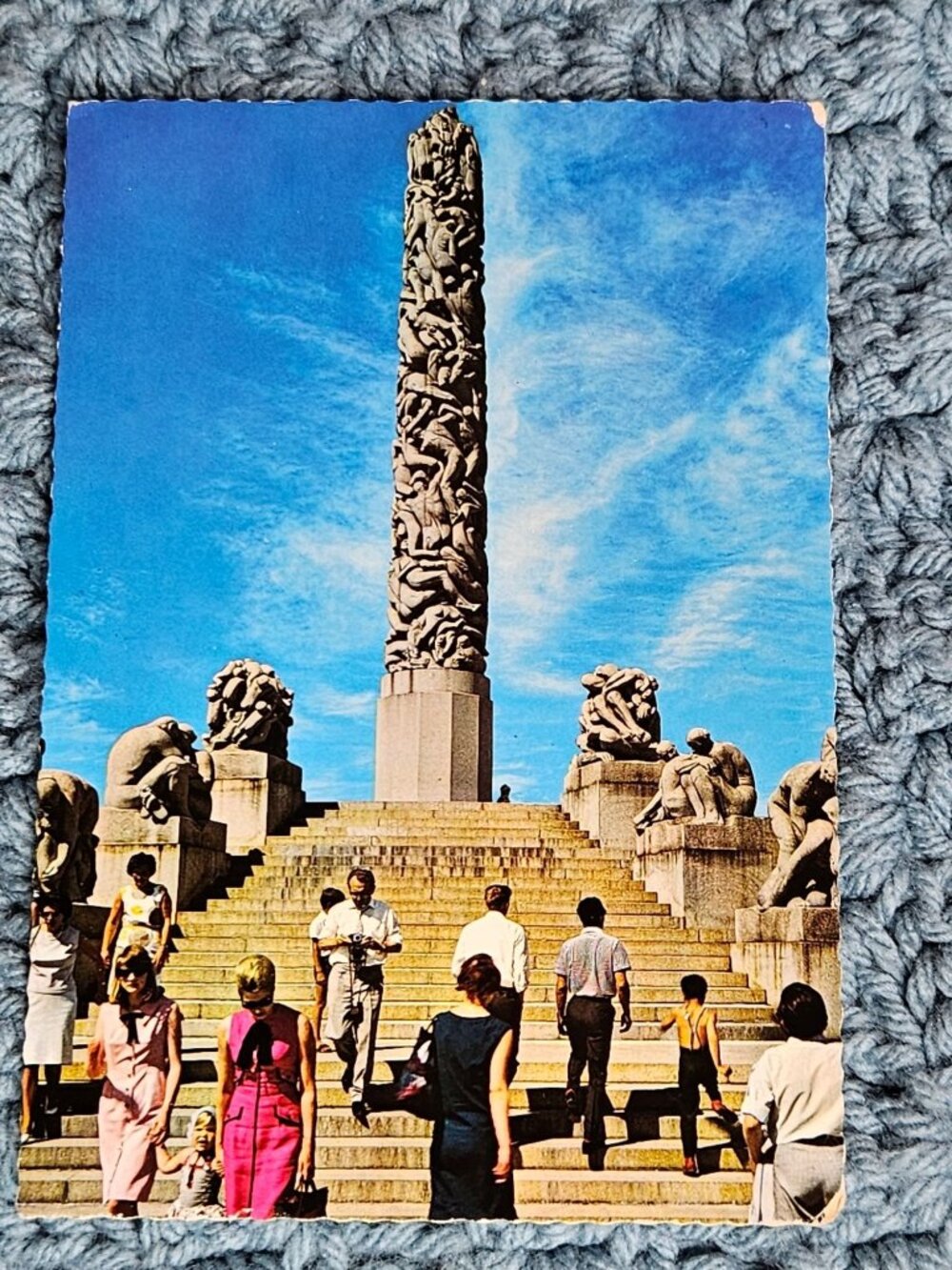 Oslo Norway The Vigeland Collection The Monolith Postcard